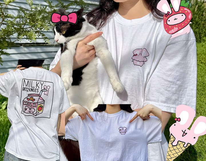 MILKY BIZZKNEES BUNNI TEE product image (1)