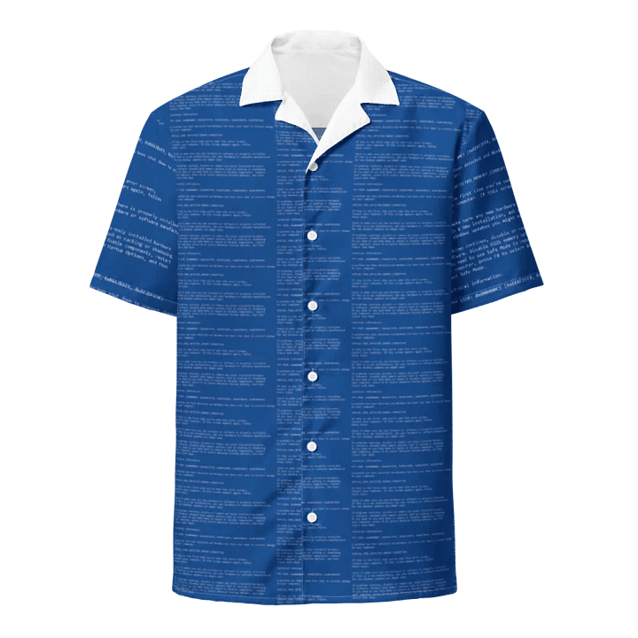 BSOD - Hawaiian Shirt product image (1)