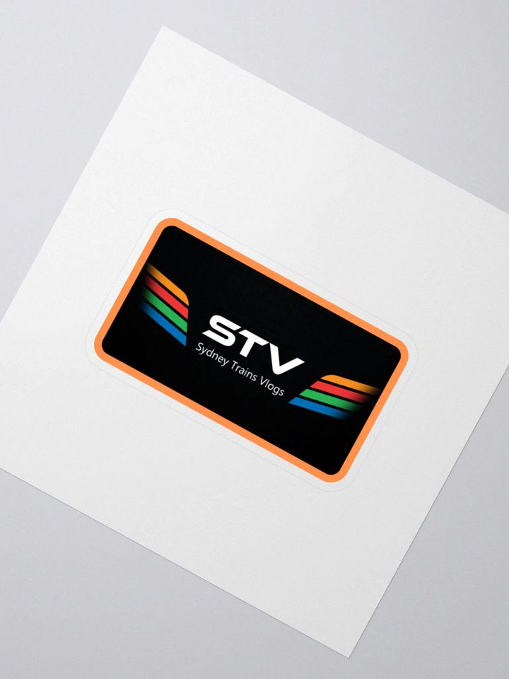 STV Orange Border Sticker product image (6)