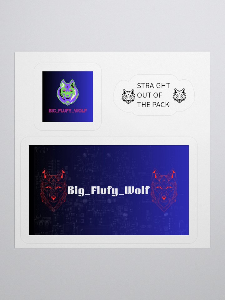 Big Flufy Wolf Stickers product image (3)