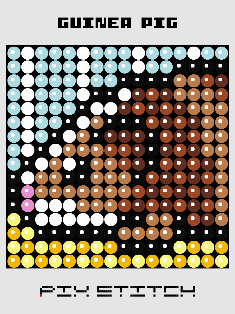 Guinea Pig Pixel Art product image (1)