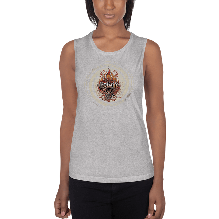 Hotwife tank top Fire retro-toned cosmic product image (13)