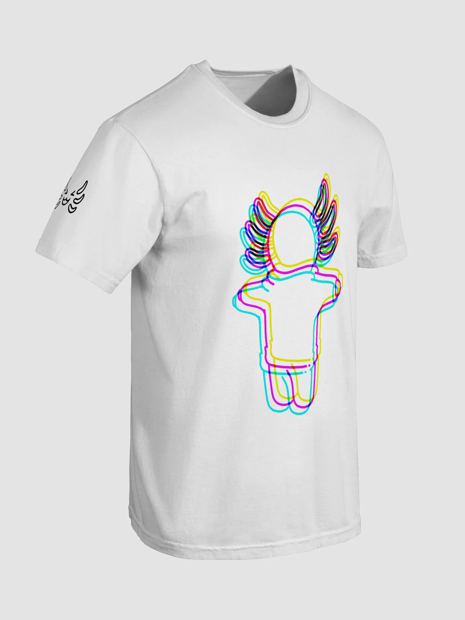 Chrom-AX-tic Aberration Tee (white) product image (7)