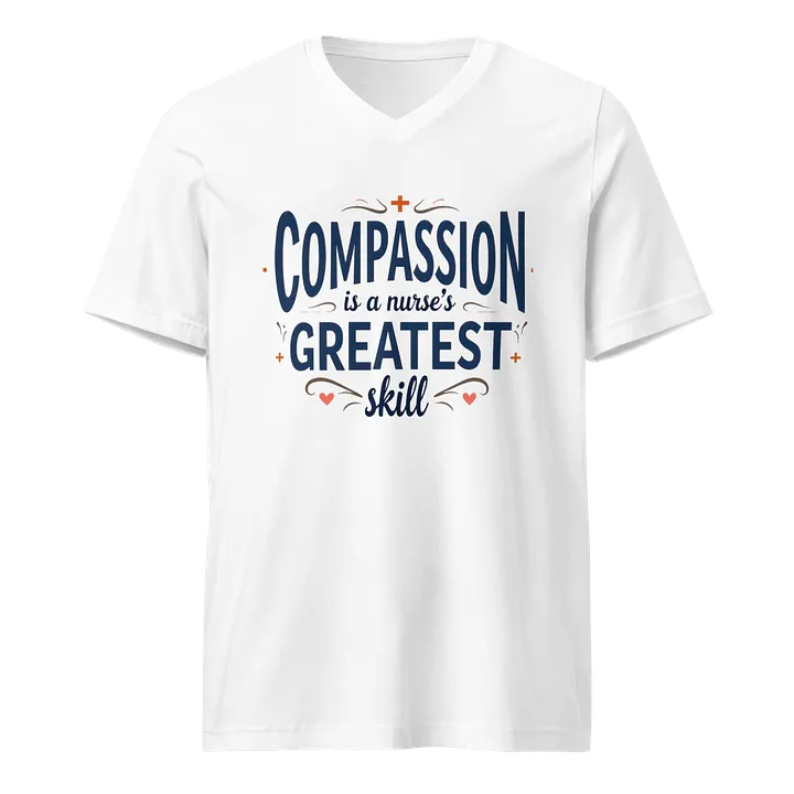Compassion is a Nurse's greatest skill V-Neck Tee product image (1)
