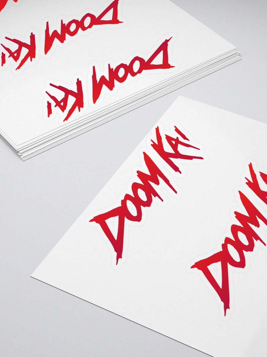Doom Kai [Red] Grunge Vinyl Stickers product image (4)