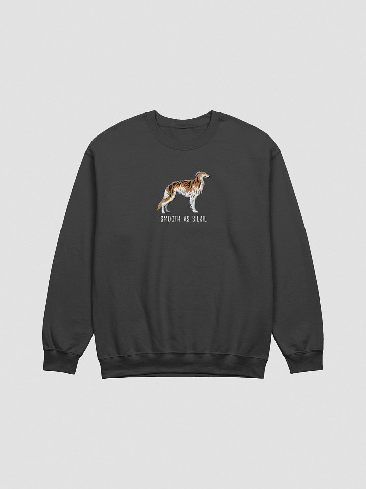 Smooth as Silkie Sweatshirt (Embroidered) of a Silken Windhound(Brindle) product image (5)
