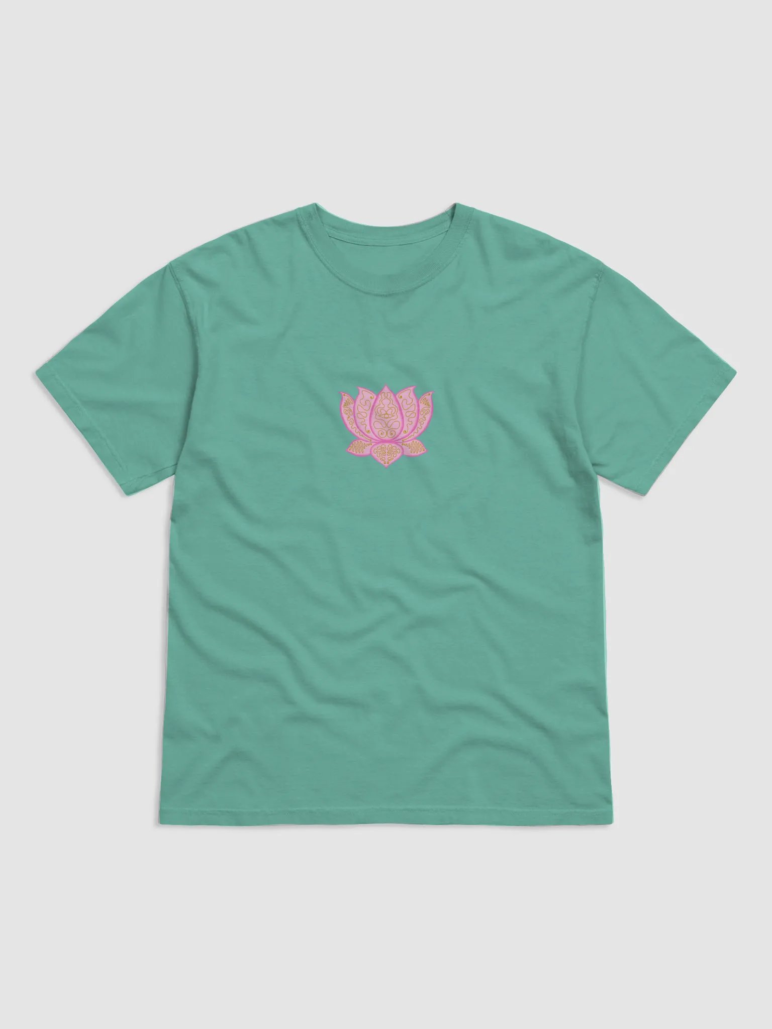 Lotus Bloom Gold-Printed T-Shirt product image (1)