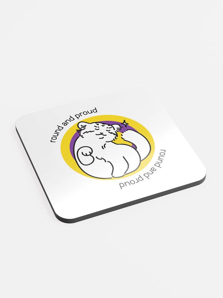Round and Proud Manul Intersex Version - Coaster product image (2)