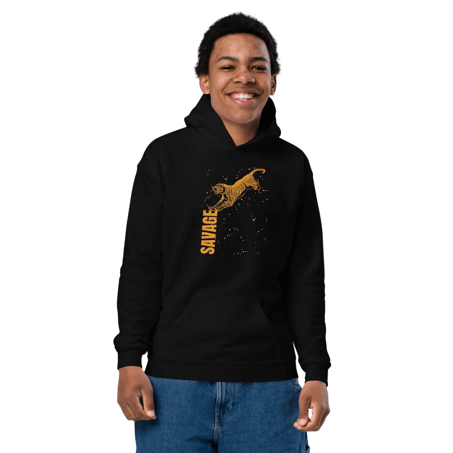 Savage Tiger Youth Hoodie product image (2)