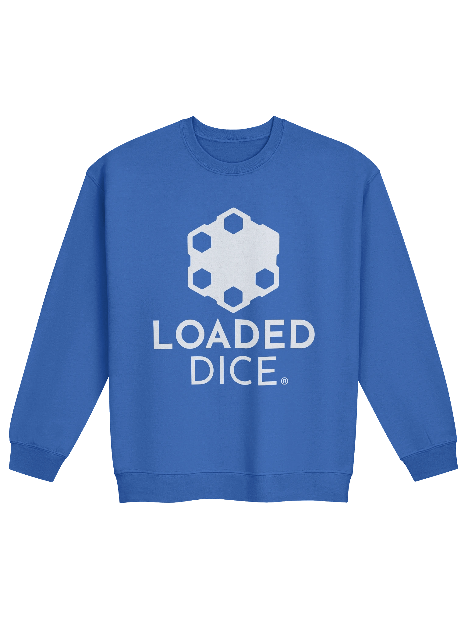 Loaded Dice Graphic Crewneck Sweatshirt Blue product image (1)