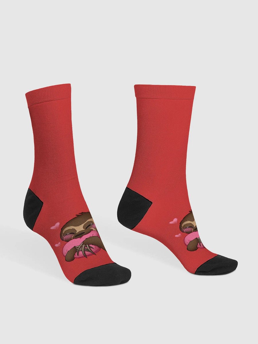 Red Cupid Blushing Crew Socks product image (3)