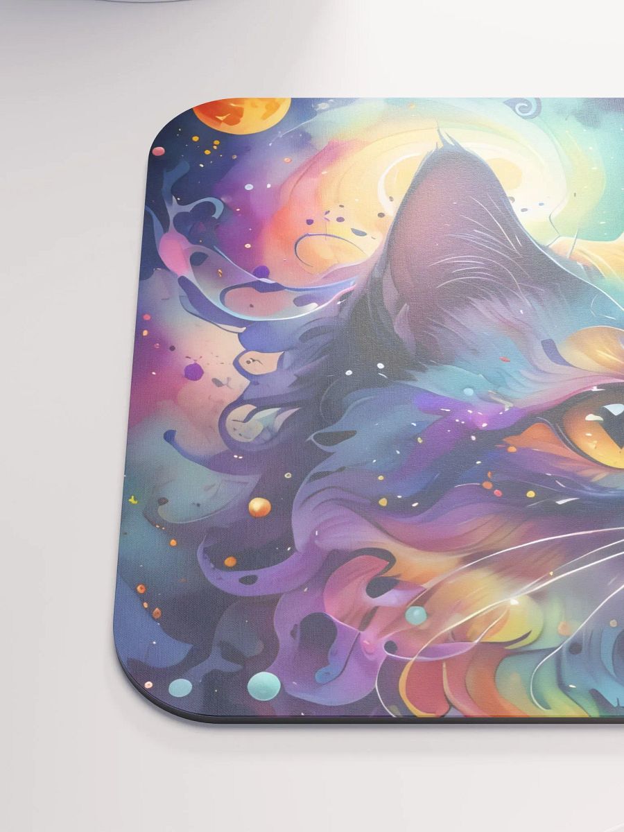 Psychedelic Cat Dreams Mouse Pad product image (7)