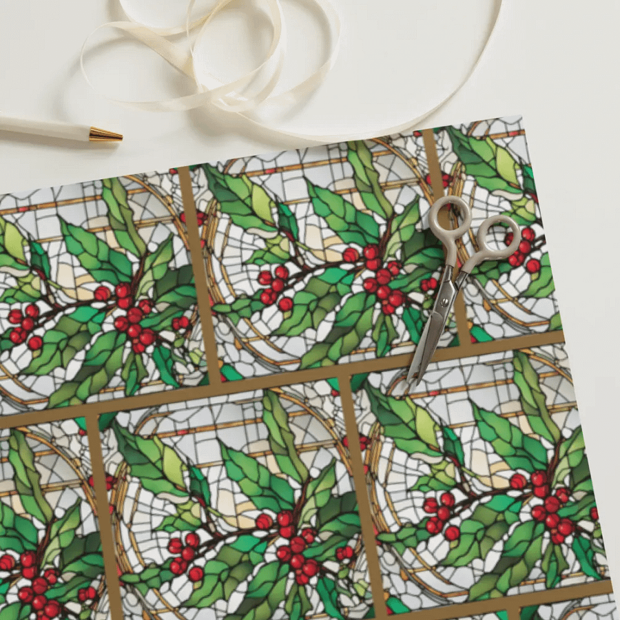 Mezmerizing Mistletoe Wrapping Paper Set product image (11)