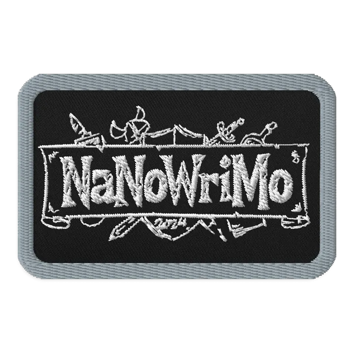 NaNoWriMo 2024 - Black/Gray Pencil Logo Patch product image (1)