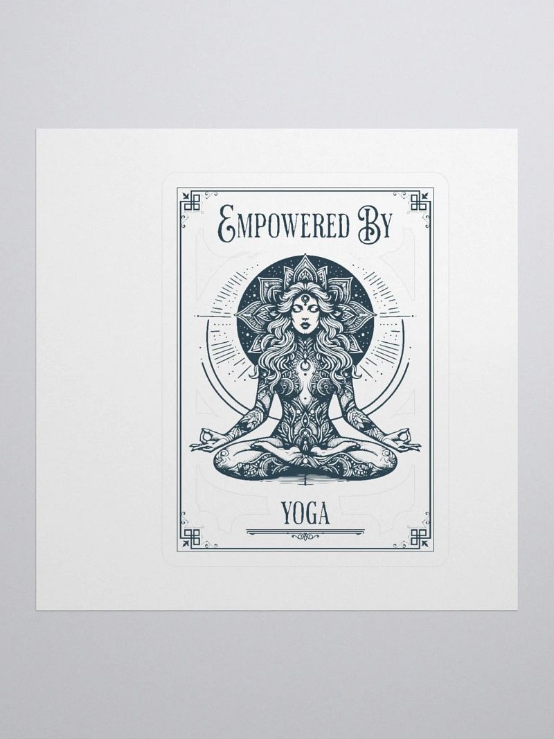 Empowered by Yoga Tarot Card Sticker