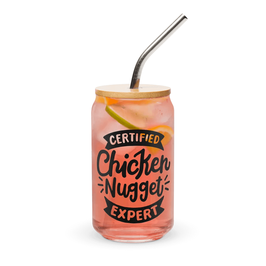 Certified Chicken Nugget Expert - Can-Shaped Glass product image (9)