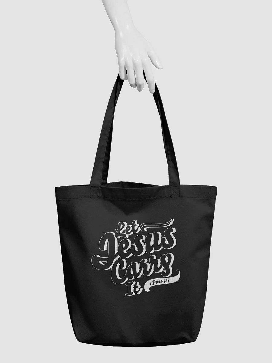 Let Jesus Carry It – Tote Bag (Dark) product image (3)