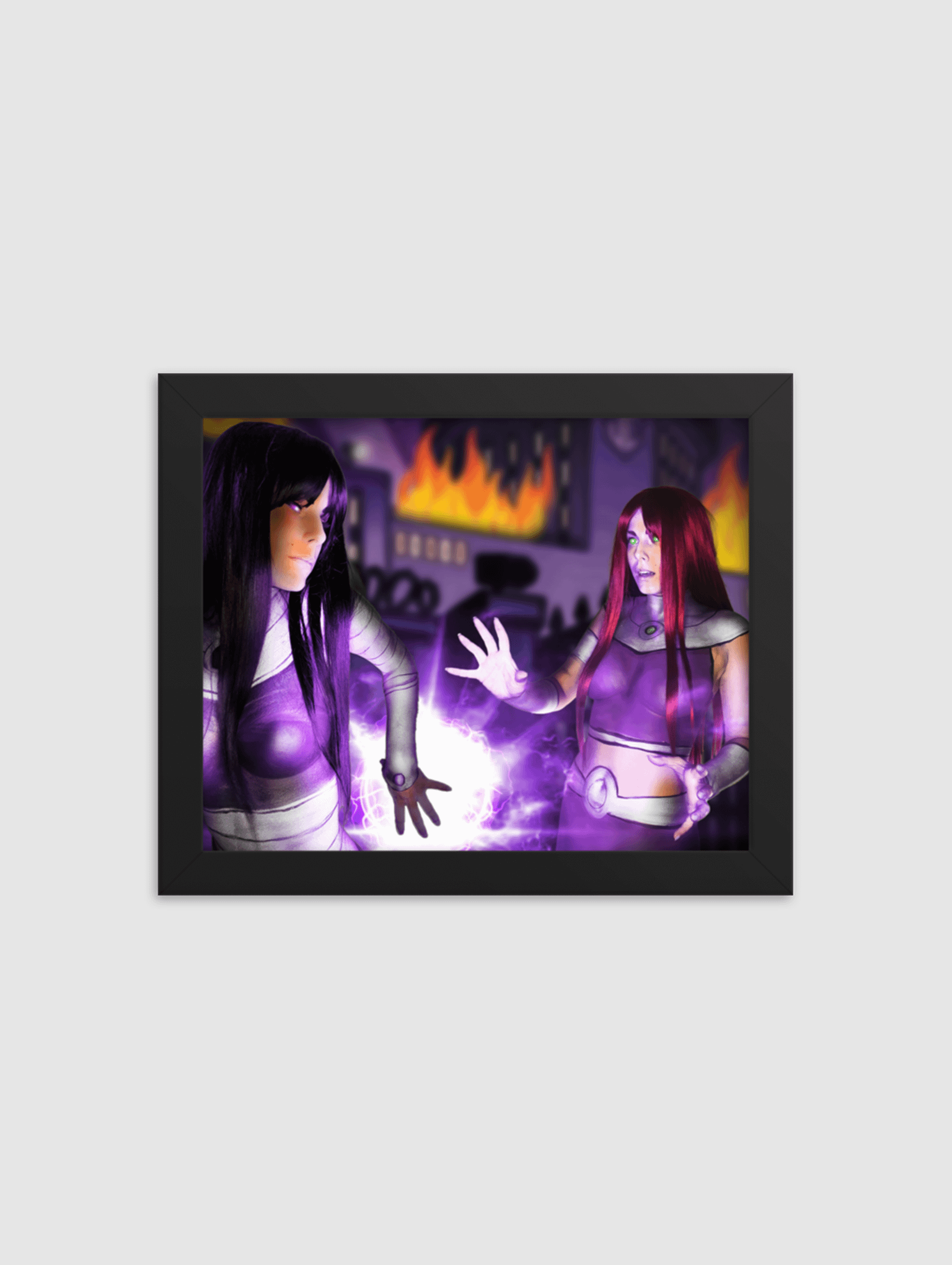 Fire Sisters 2 Bodypaint Framed Poster product image (1)
