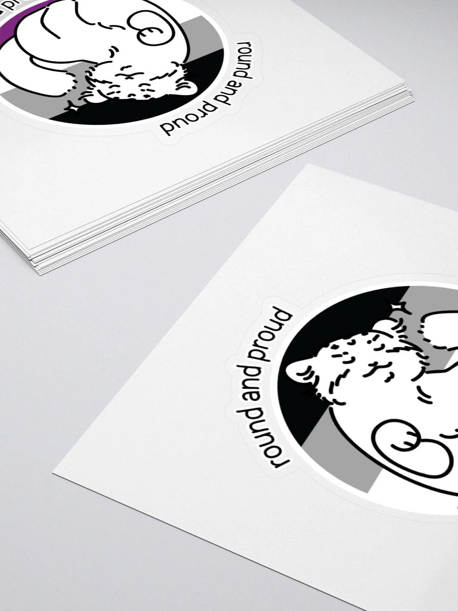 Round and Proud Manul Asexual Version - Sticker product image (11)