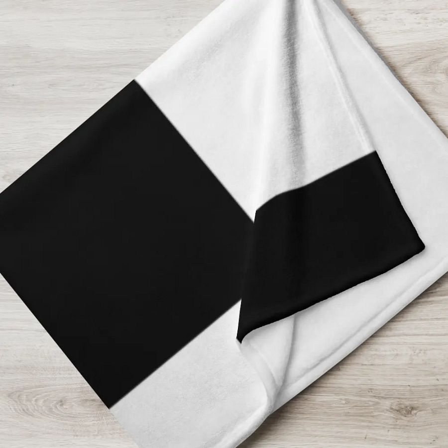 Black and White blanket product image (17)