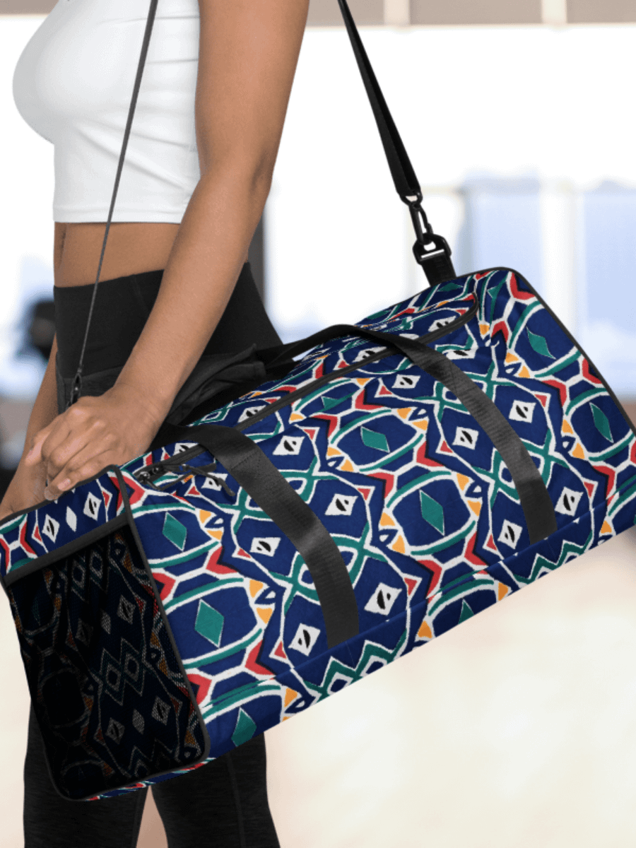 Geometric Symmetry All-Over Duffle Bag product image (1)