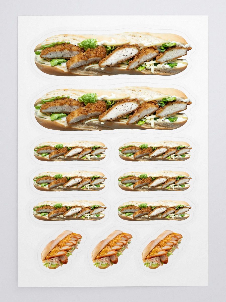 Chicken Fillet Roll Stickers product image (2)