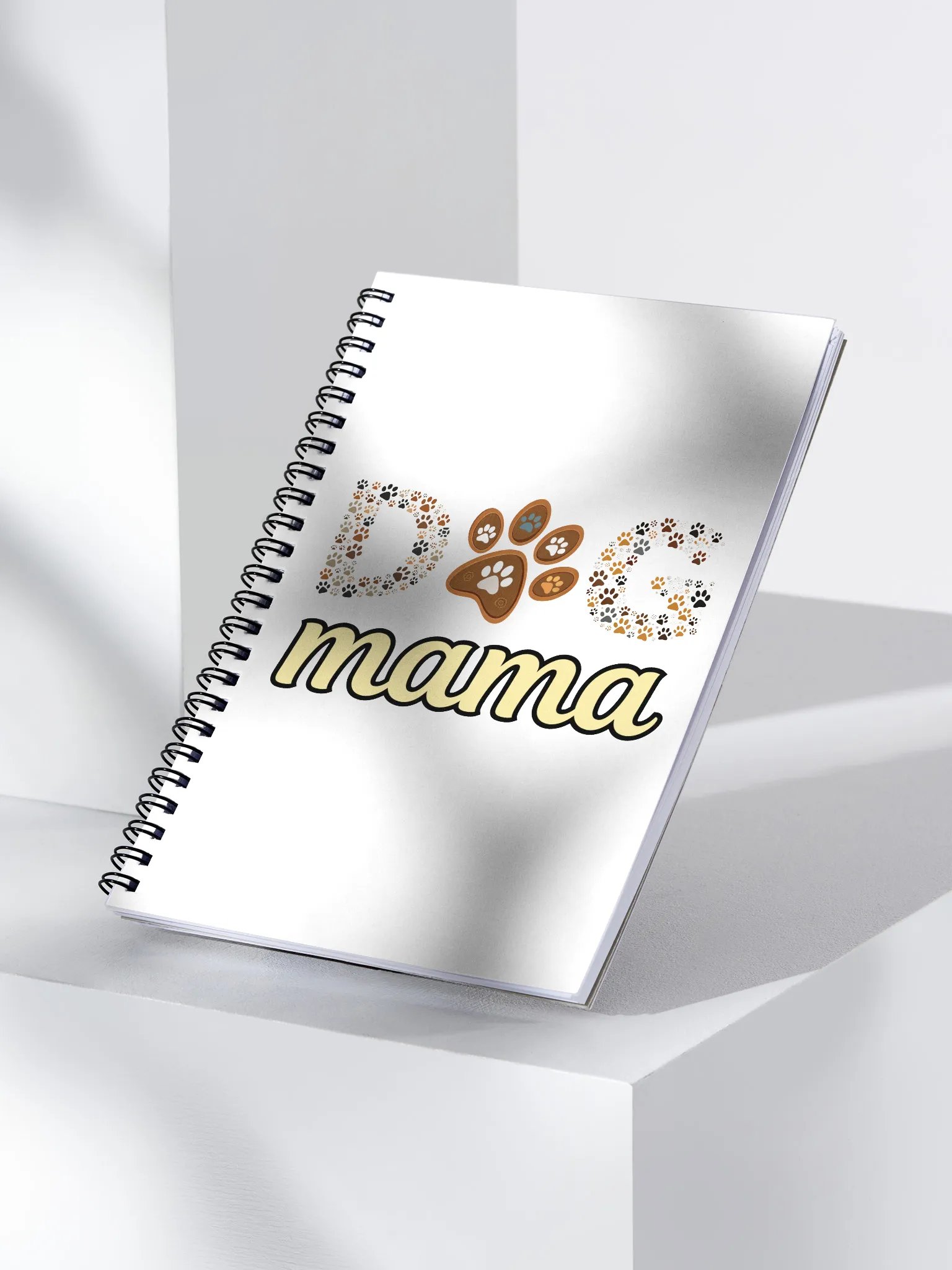 Dog Mama Paw Print Spiral Notebook product image (3)
