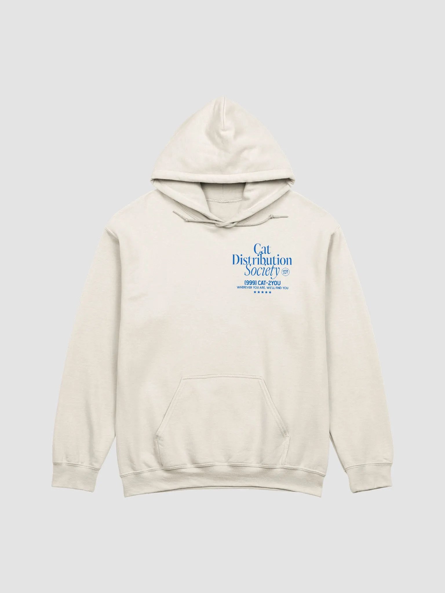 Cat distribution society hoodie product image (2)