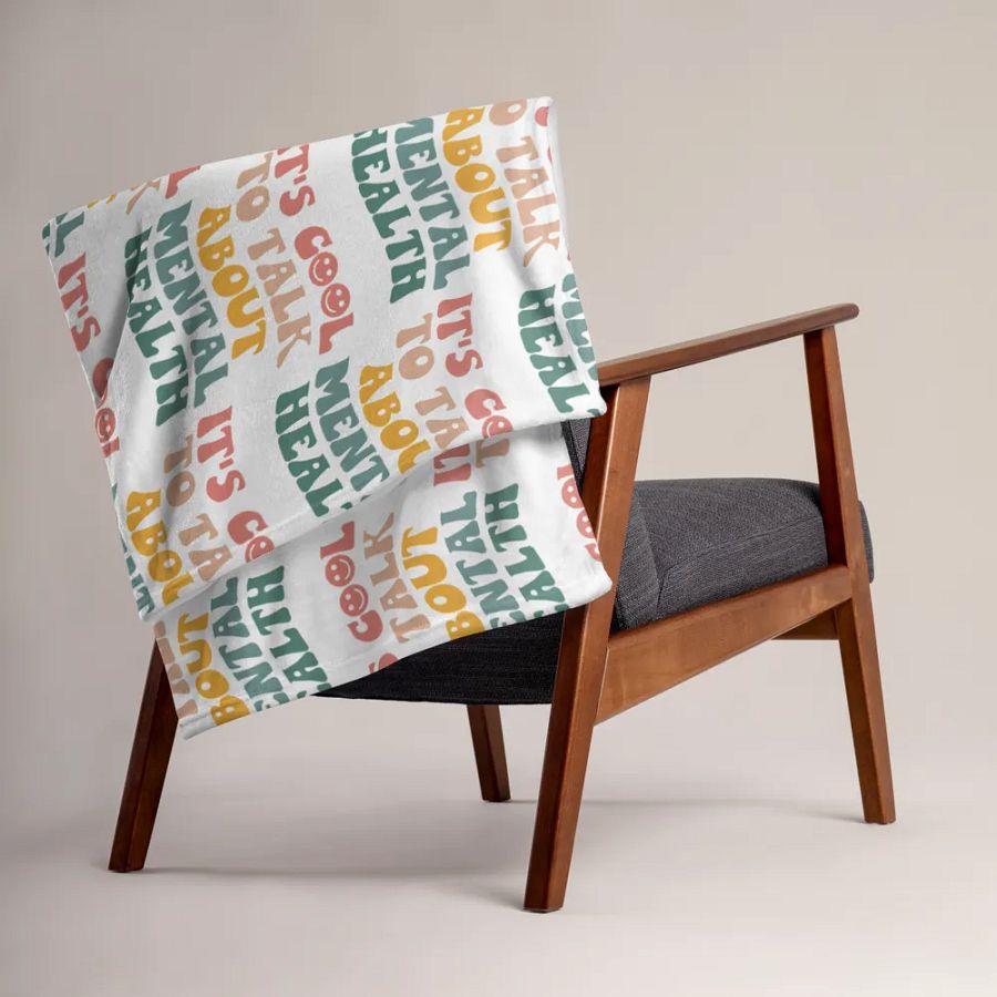 It's Cool To Talk About Mental Health Blanket product image (3)