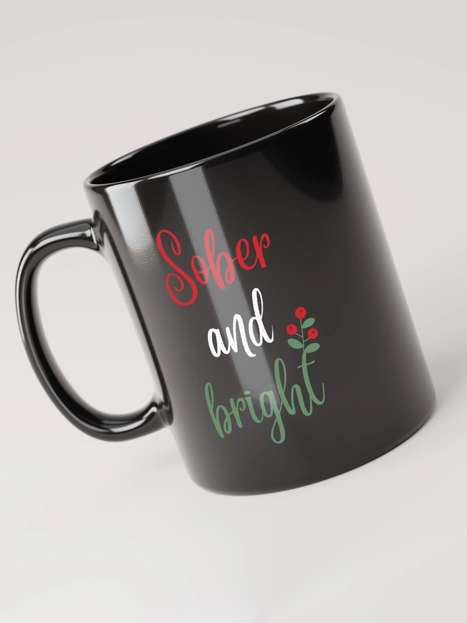Sober & Bright - Sobriety Christmas Mug product image (5)