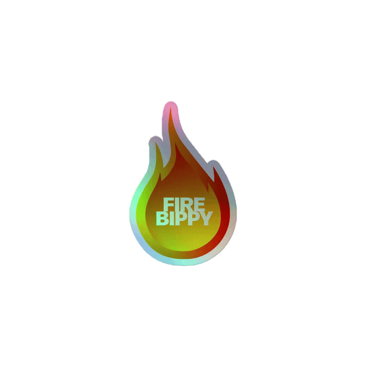 FireBippy Holographic Sticker product image (1)