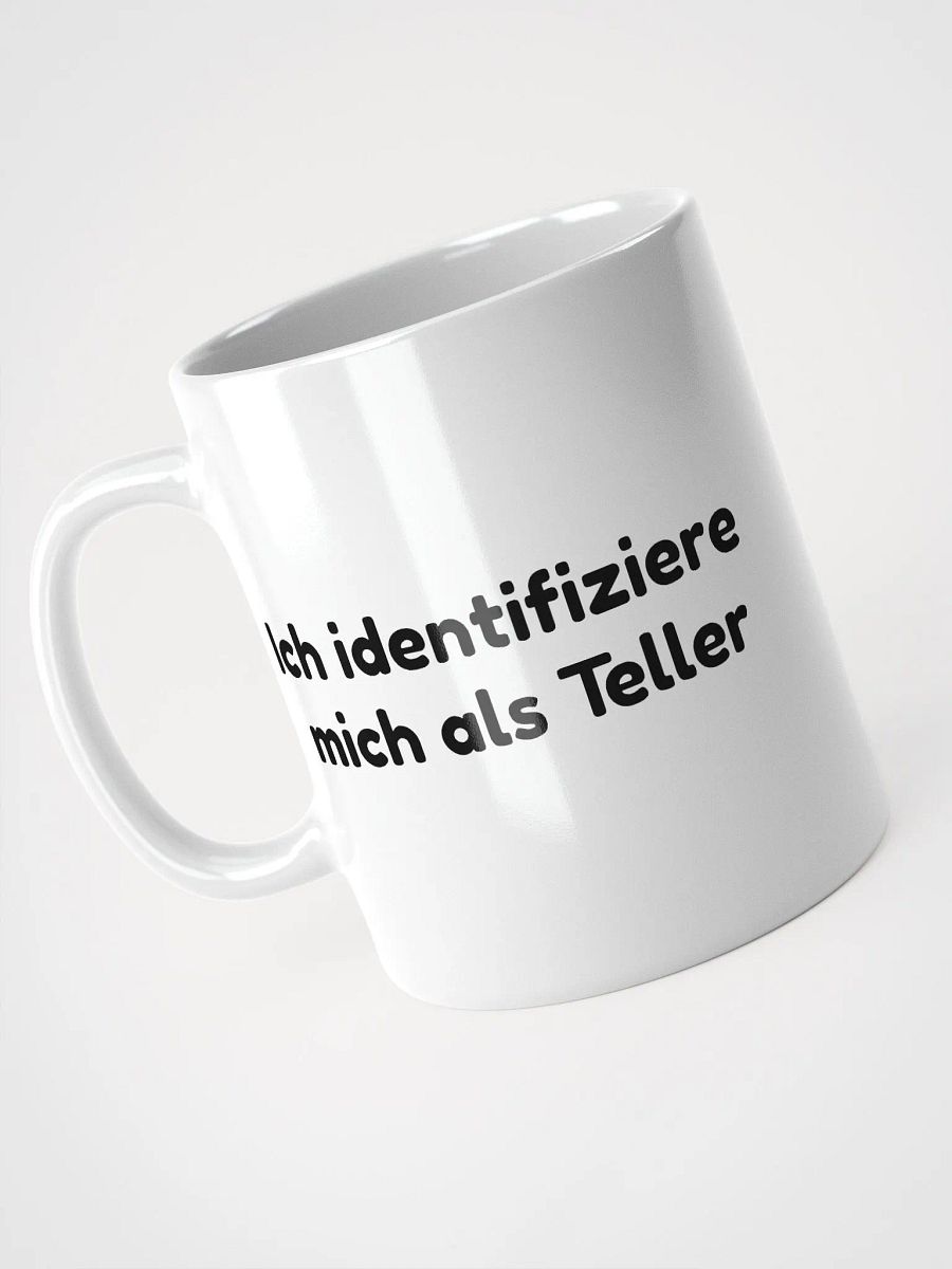 Lustige 'Ich identifiziere mich als Teller' Kaffeetasse | Humorvolles Geschenk Tasse für Frauen und Männer | Tasse mit Spruch | 3 Größen product image (8)