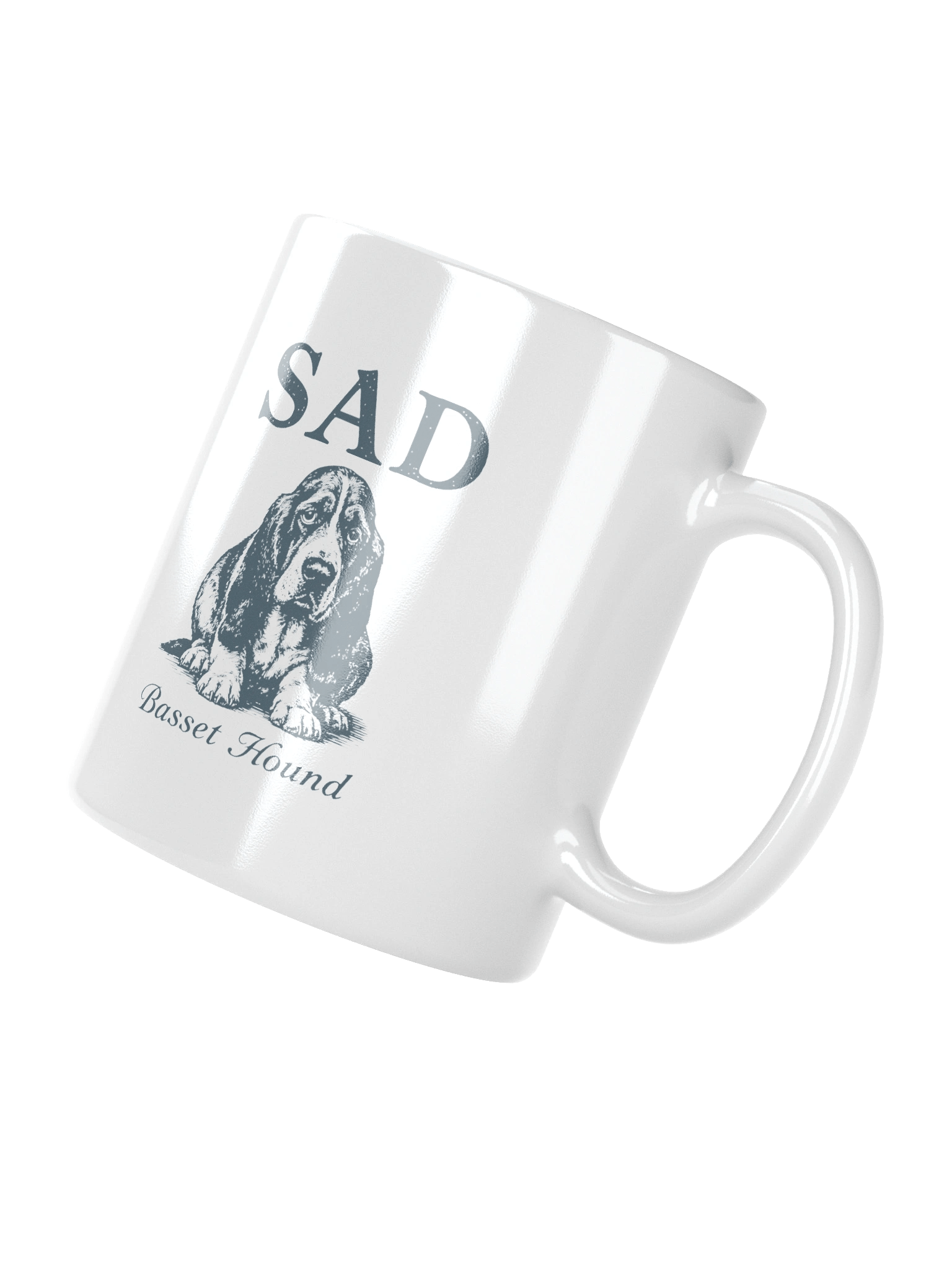 Sad Basset Hound Ceramic Mug product image (3)
