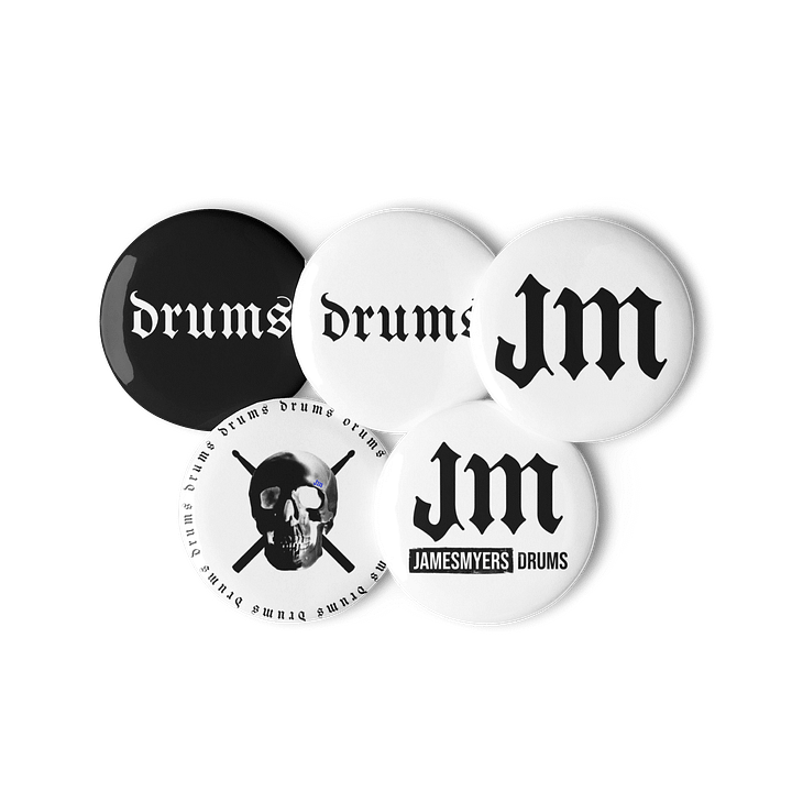 JM - The Beginning - Drums Button Pack product image (1)