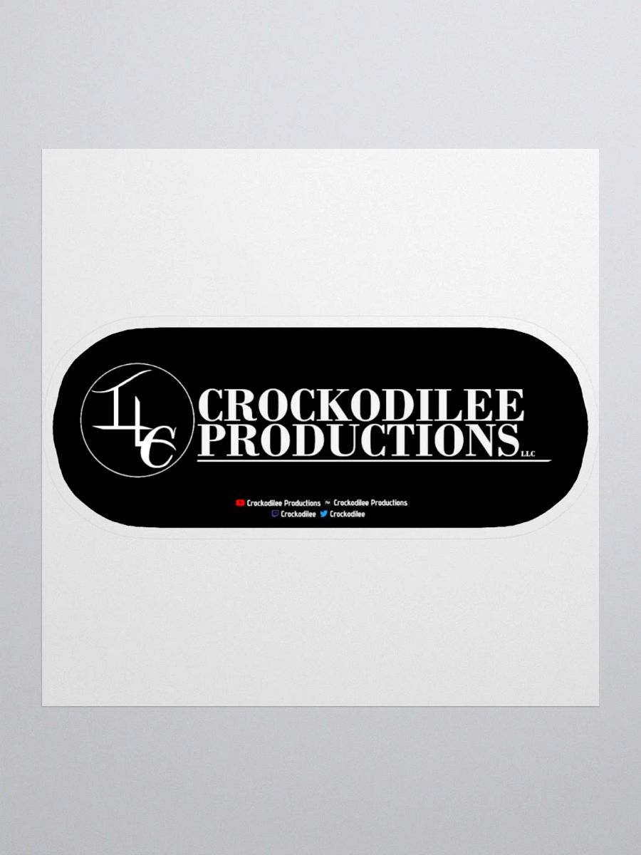 Crockodilee Productions Logo w Socials Sticker product image (2)