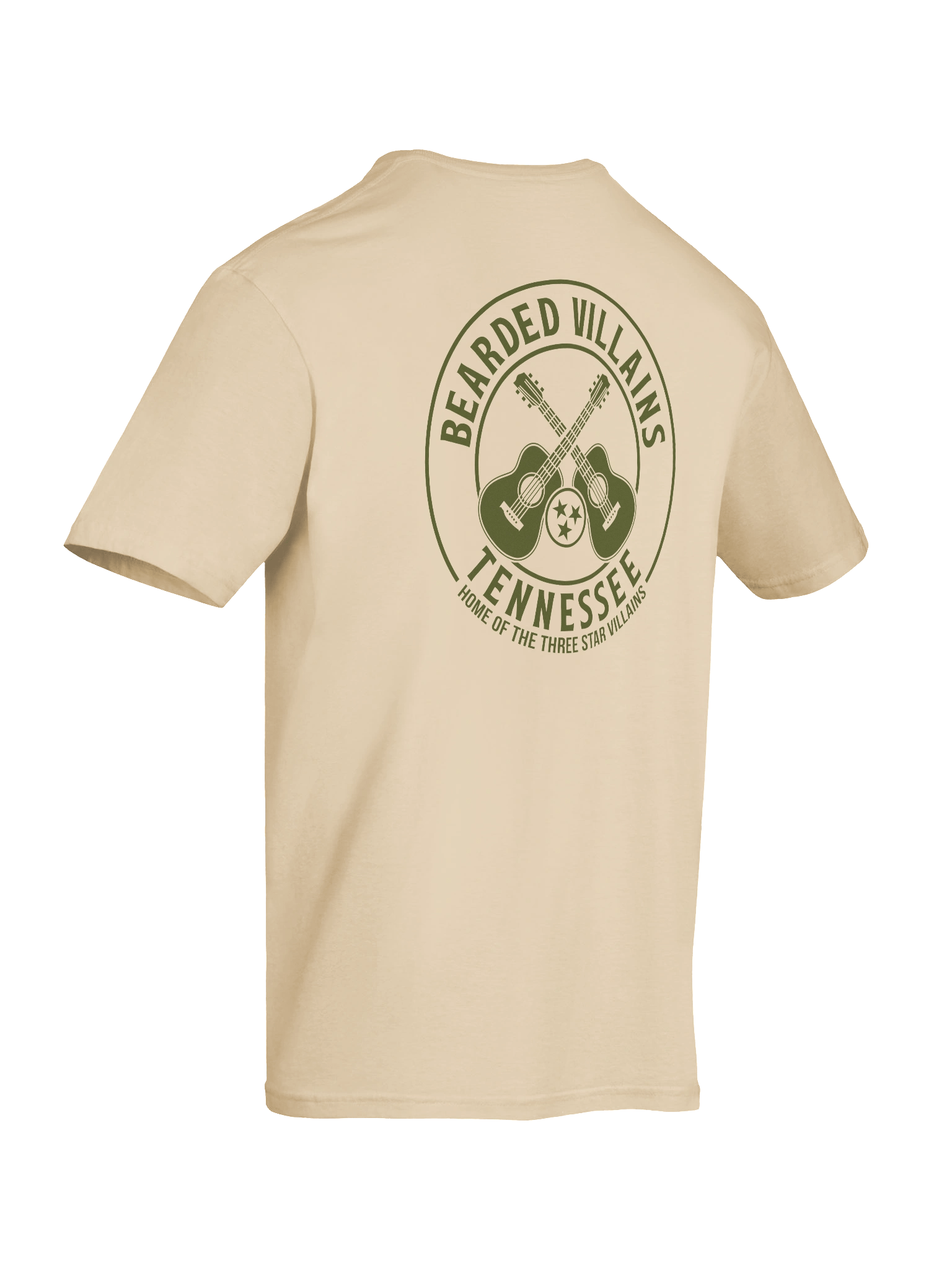 TSV Bearded Villains Tennessee “Tactical Grit Alternate” T-Shirt | Military Green on Combat Desert, Brown or Black | Rugged Brotherhood Strength & Everyday Utility product image (36)