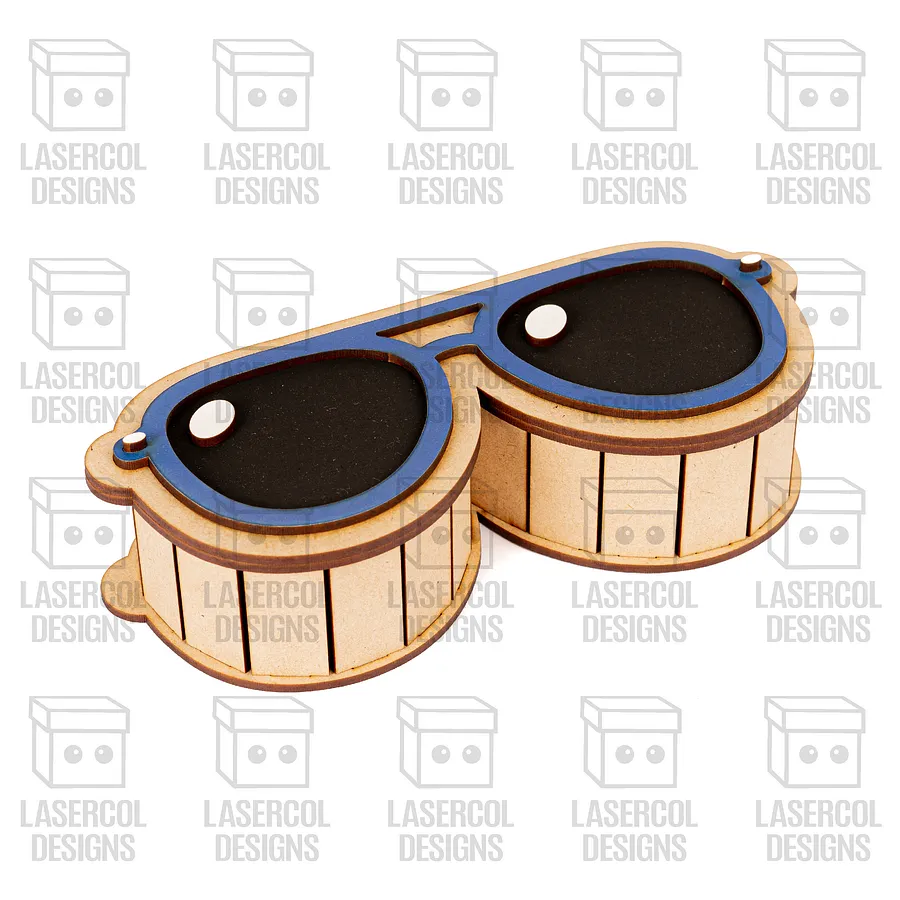Glasses Shaped Boxes Set 2 (3 Sizes) - Laser Cut Files product image (10)