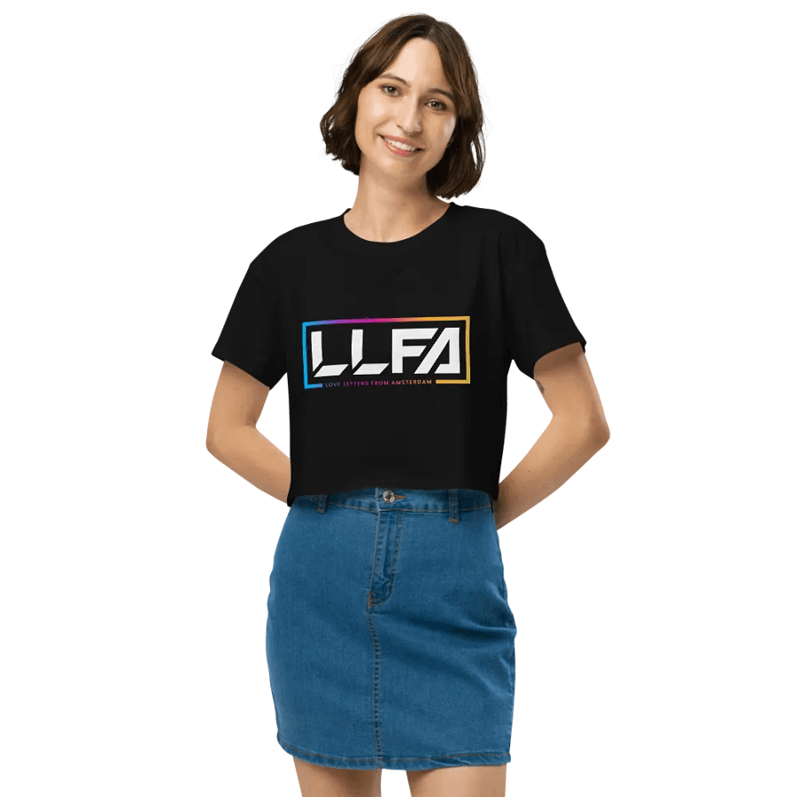 LLFA Logo Premium Crop T-Shirt - Black product image (3)