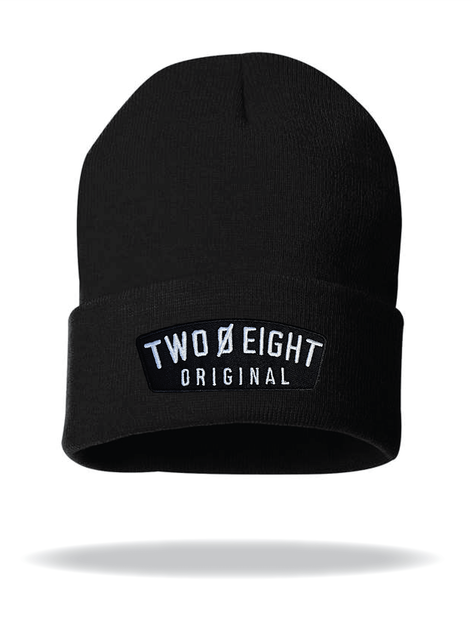 Two 0 Eight Original Patch Black Cuffed Beanie product image (1)