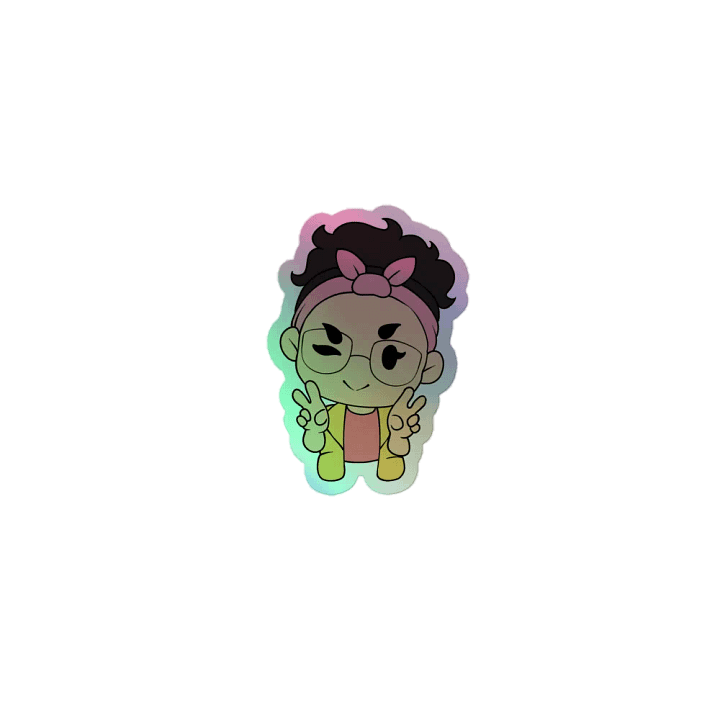 Holographic Happy Kea Sticker product image (1)