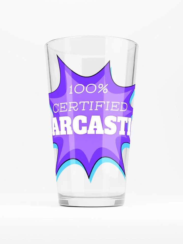 100% CERTIFIED PINT GLASS product image (1)