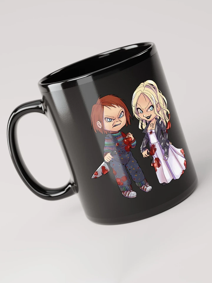 Chucky and Tiffany Black Glossy Mug product image (1)