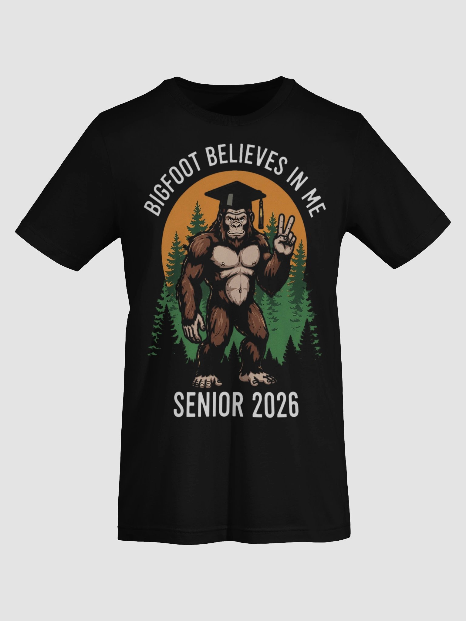 Bigfoot Believes in Me Graduation T-Shirt product image (7)