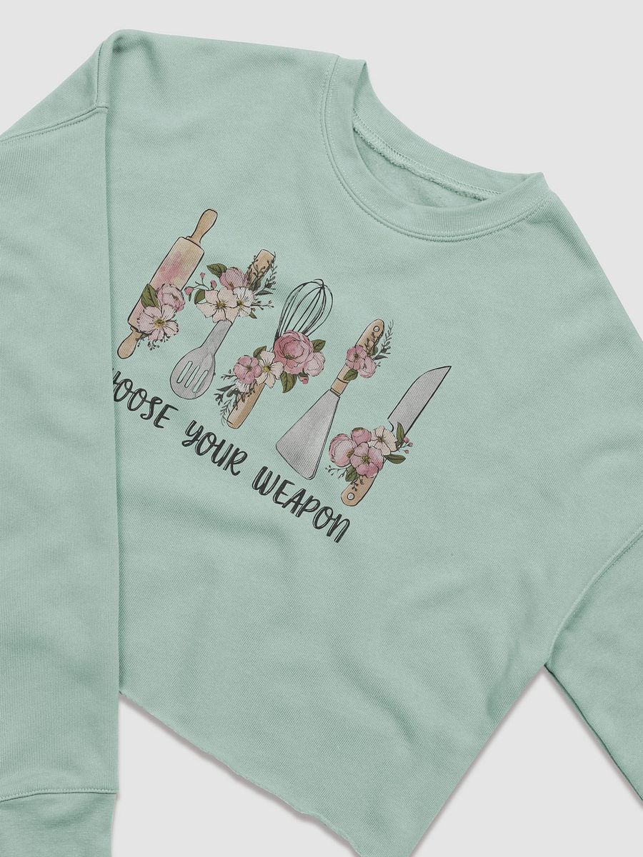 'Baking: Choose Your Weapon' Crop Sweatshirt product image (7)