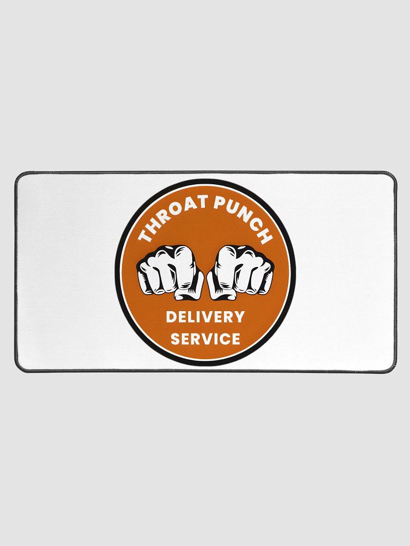 Throat Punch Delivery Service Desk Mat
