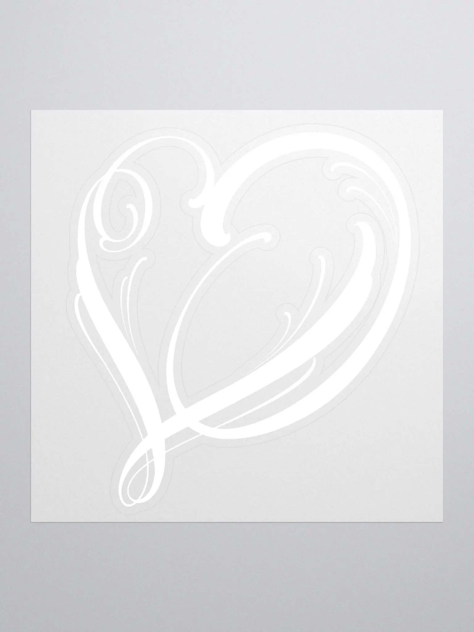 White Logo Sticker product image (1)