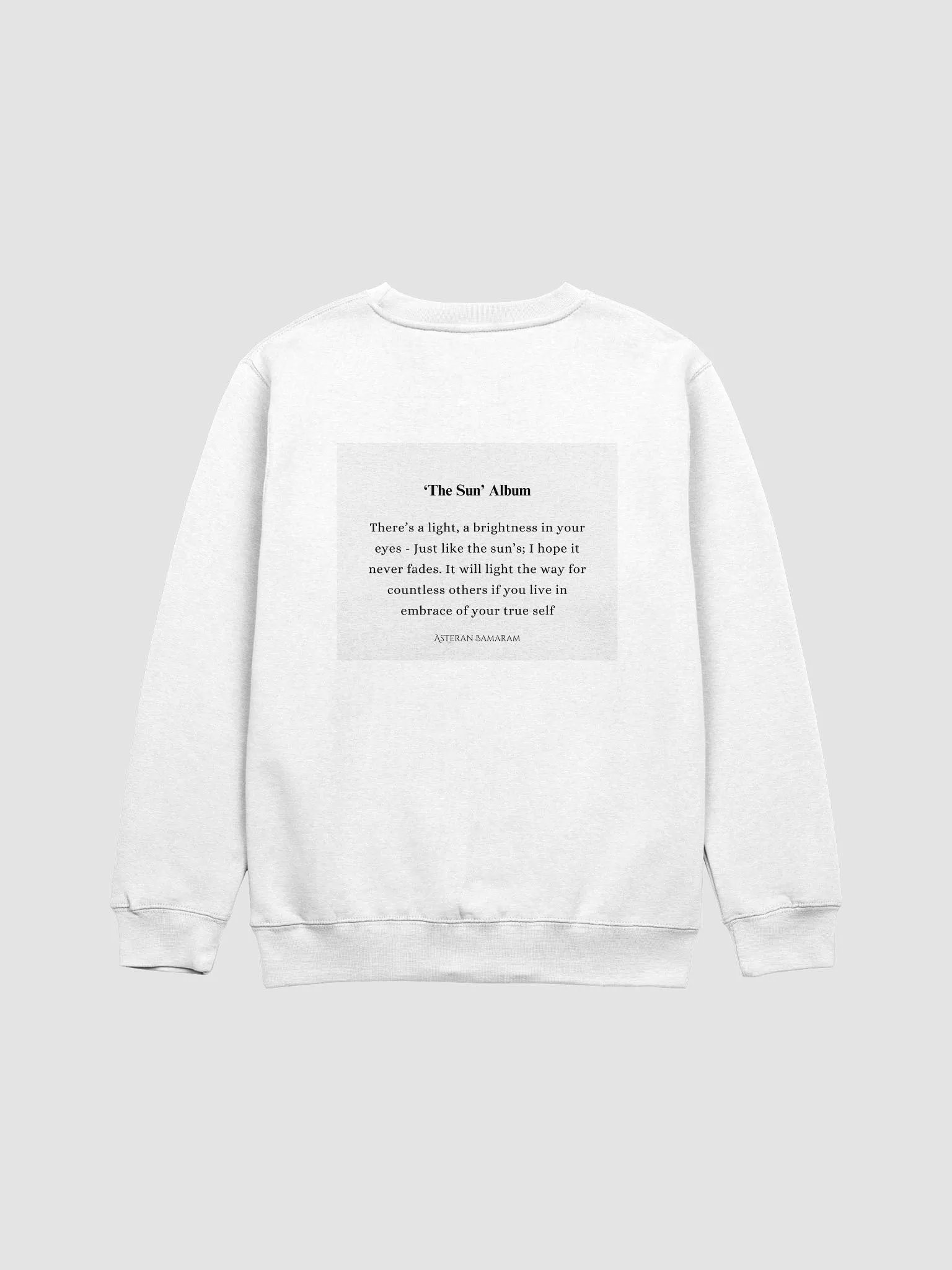 Copy of 'The Sun' Album Pre-release Sweater (White) product image (2)