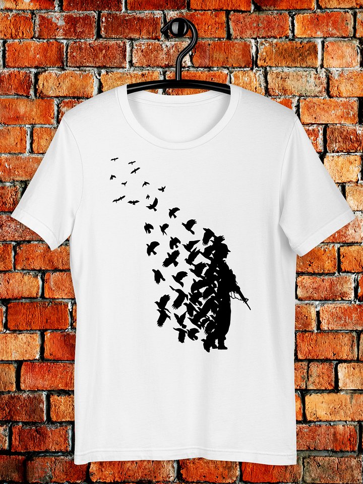 Soldier of Peace T-Shirt – Birds of Freedom Anti-War Graphic Tee product image (1)