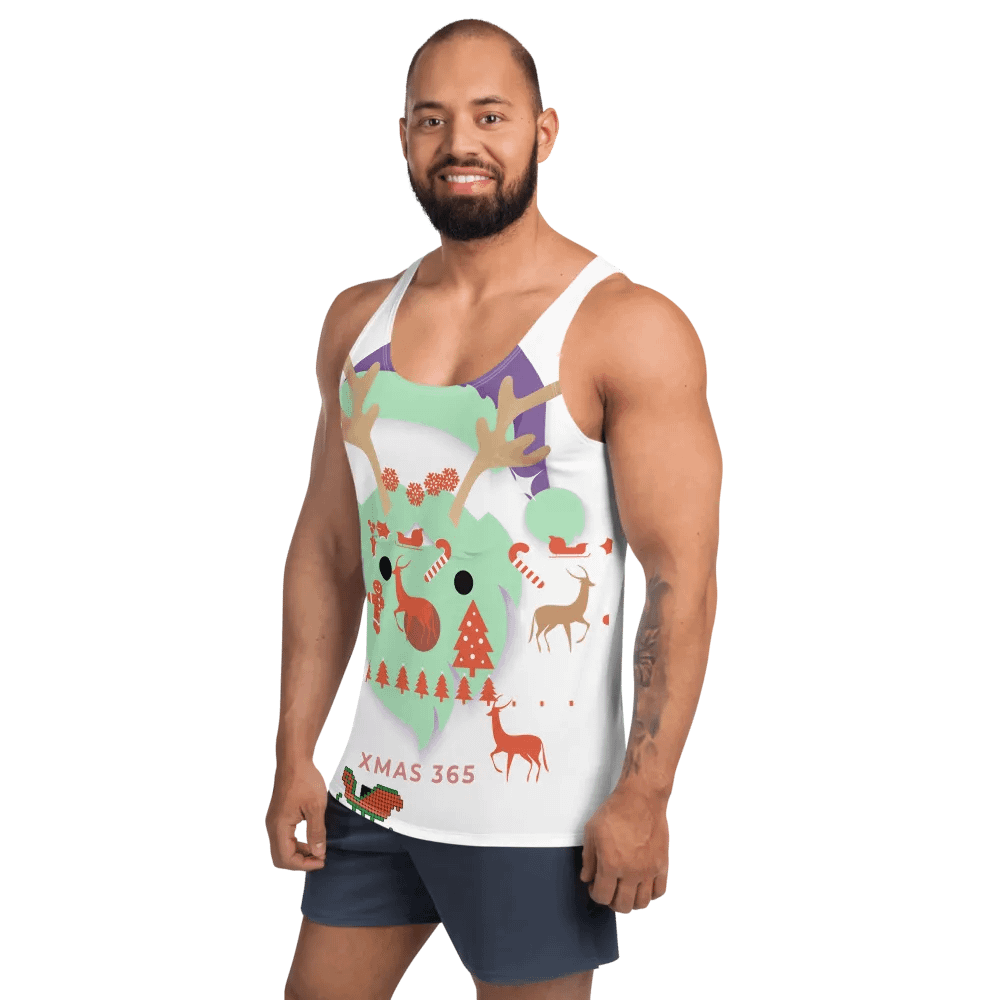 Grinch-Inspired Gangster Christmas Face Tattoo Sweater – Vintage Retro Digital Download product image (2)