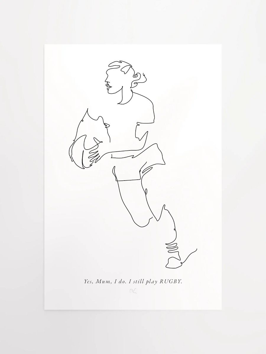 Women Rugby Poster <3 hard Runs #2 product image (12)